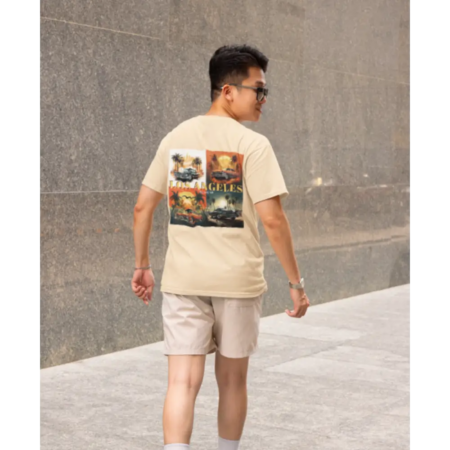 Los Angeles Half Sleeve T-shirt for Everyday Comfort and Style
