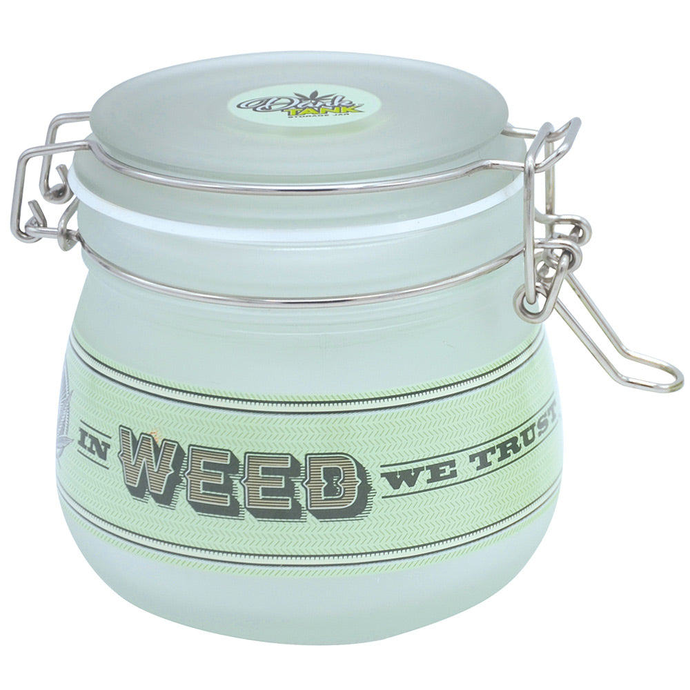 Fujima Dank Tank In Hemp We Trust Frosted Glass Jar – 500ml