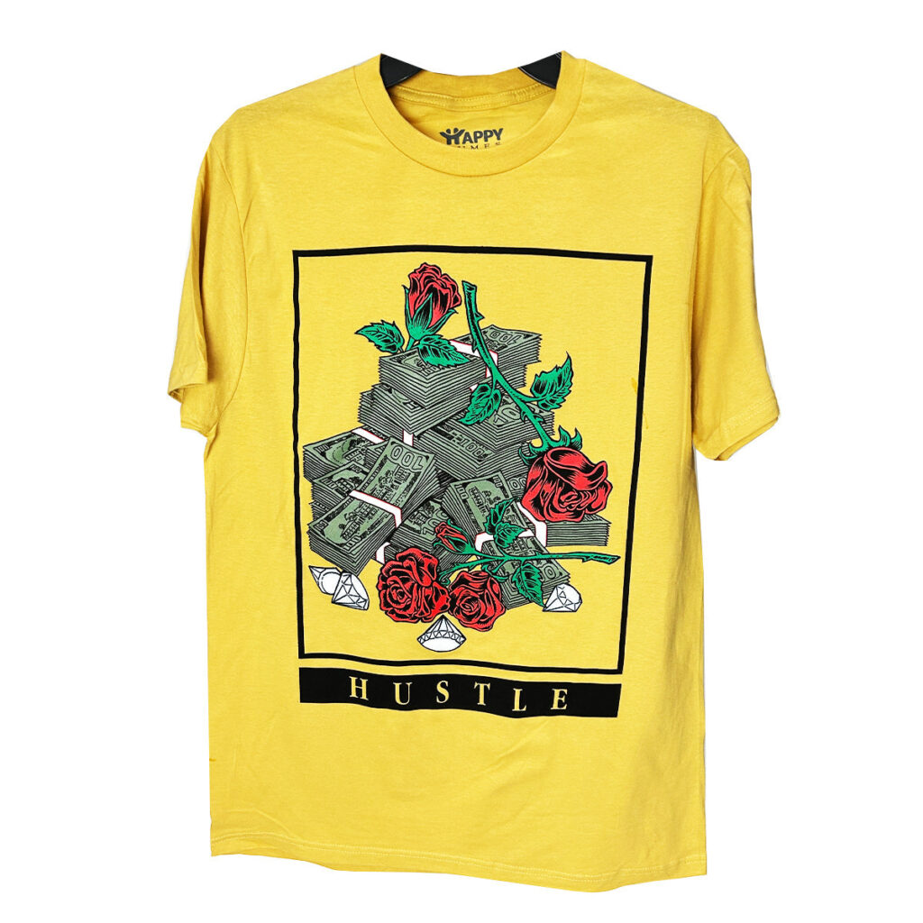 Premium Hustle Graphic Tee – Cotton Short Sleeve