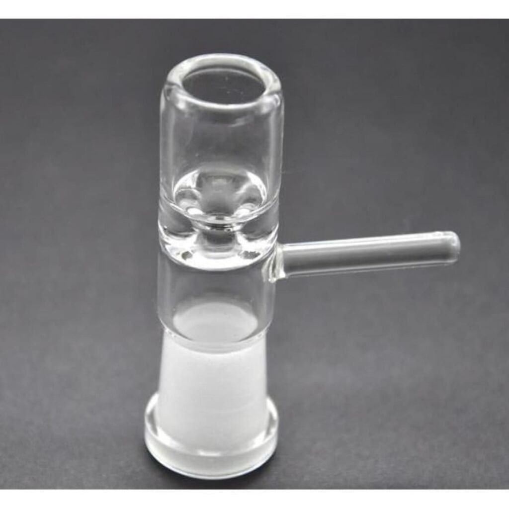 Clear Glass Slide Bowl Attachment for 10mm Male Joint