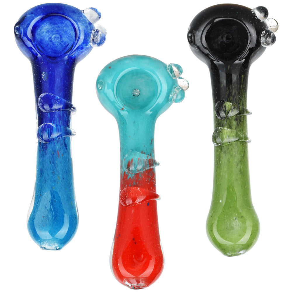 Unifying Theory Micro-Frit Spoon Pipe – 5.25″ / Colors Vary
