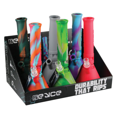 Eyce Beaker Silicone Water Pipe - 12" / 14mm 6pcs