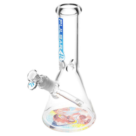 Pulsar Bottoms Up Melting Shrooms Water Pipe - 10"/14mm F