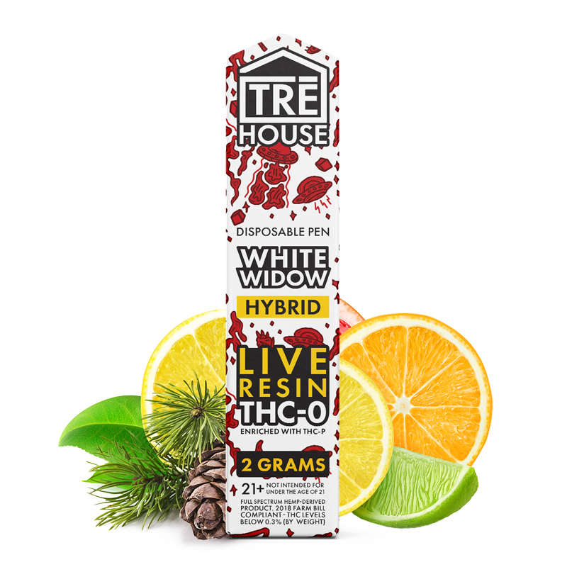Pen – White Widow – Live Resin – THC-O – 2 Grams – Indica – (12 x 10 Pack) – 120pc MC