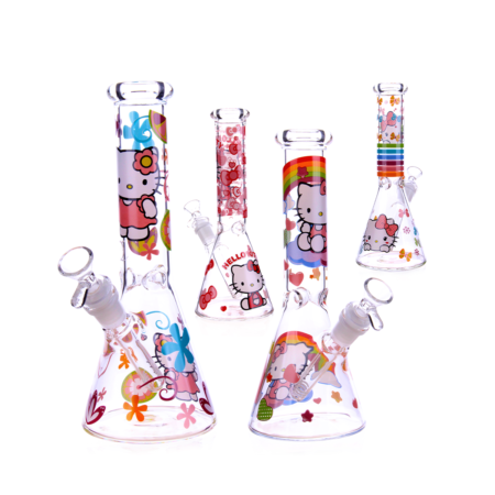 Artful 10-Inch Decal Beaker Water Pipe