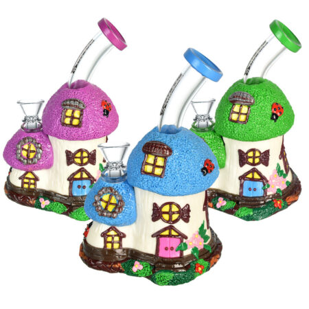 Pulsar Mini Cottage Water Pipe - 6.75"/14mm F/Colors Vary