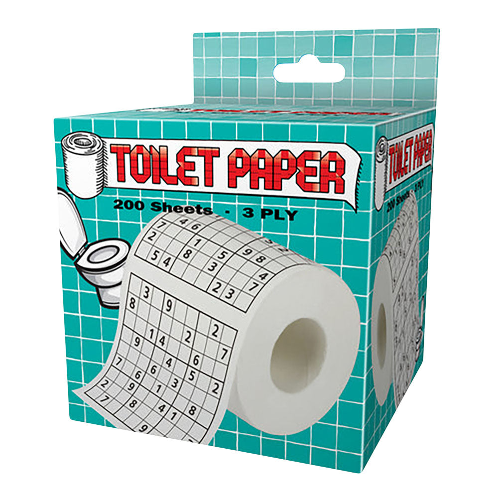 Novelty Toilet Paper – 200 Sheets / 3 Ply / Sudoku