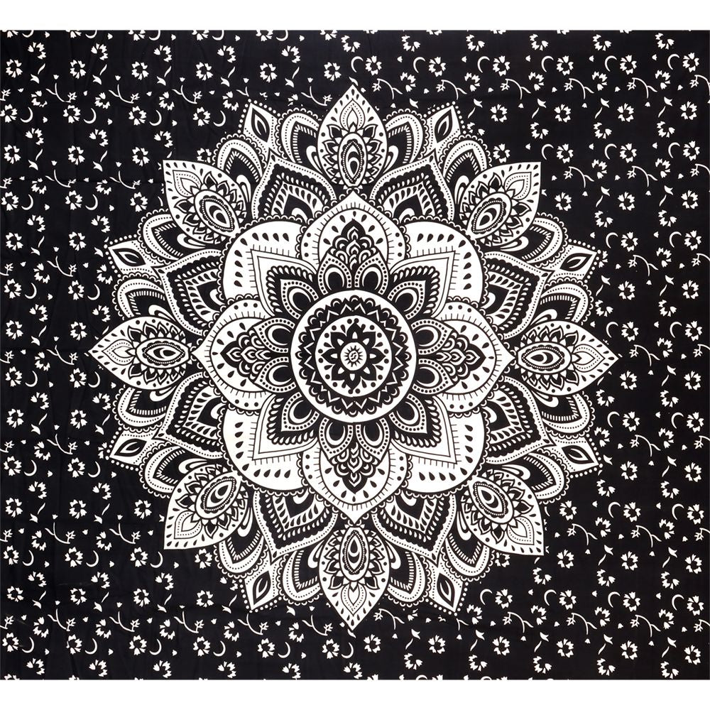 Trippy Sheetz Mandala Tie-Dyed Tapestry – 85″x100″