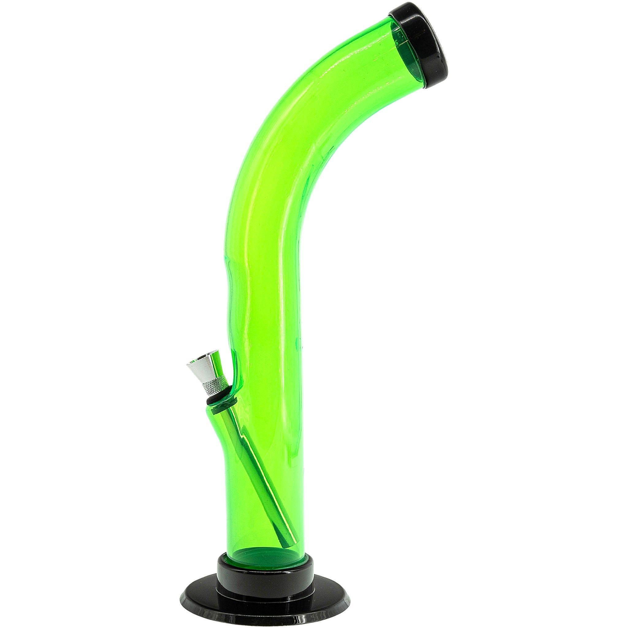 Acrylic Curved Tube Bong 10'' - Image 16