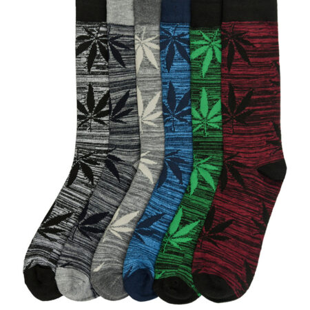 Premium Patterned Crew Socks - 12 Pairs