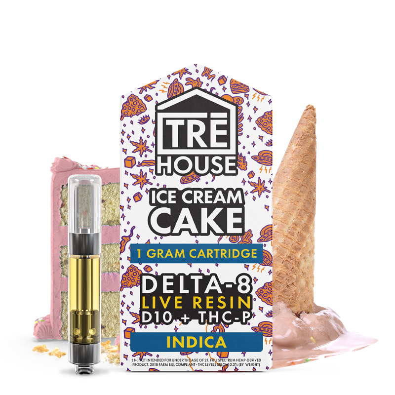 Cartridges – Ice Cream Cake – Live Resin – Delta 8 – (50 x 5 Pack) – 250pc MC