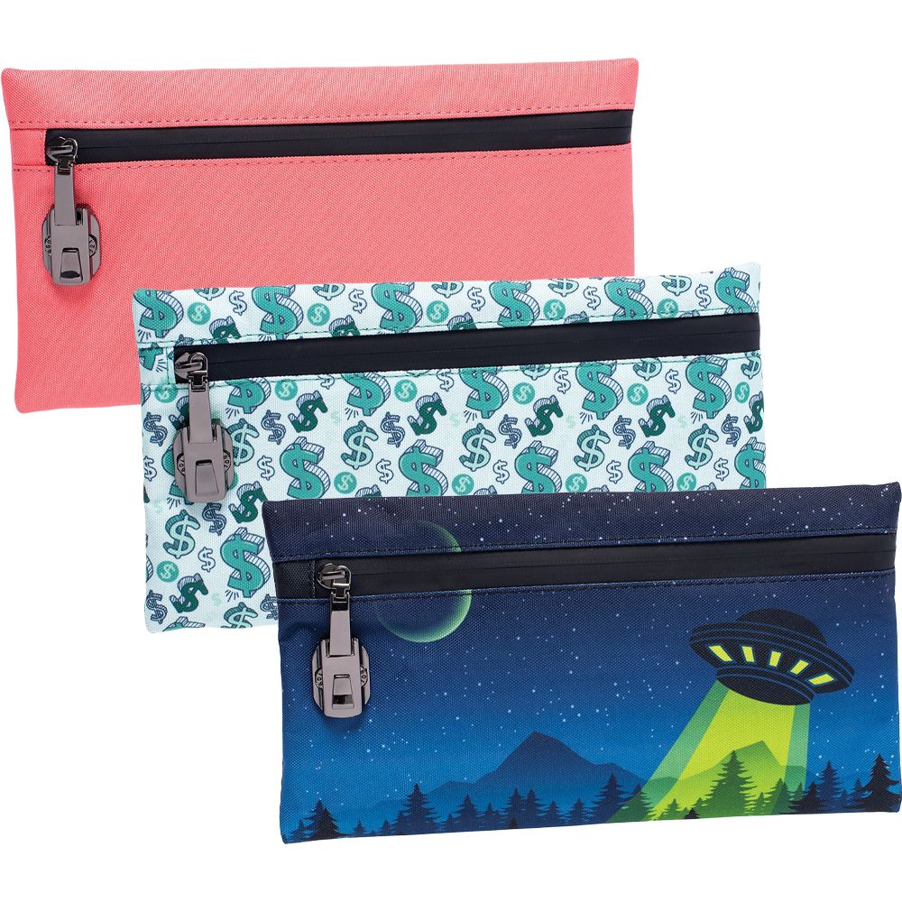 Smell Proof Zippered Fabric Pouch | 11″ x 6″
