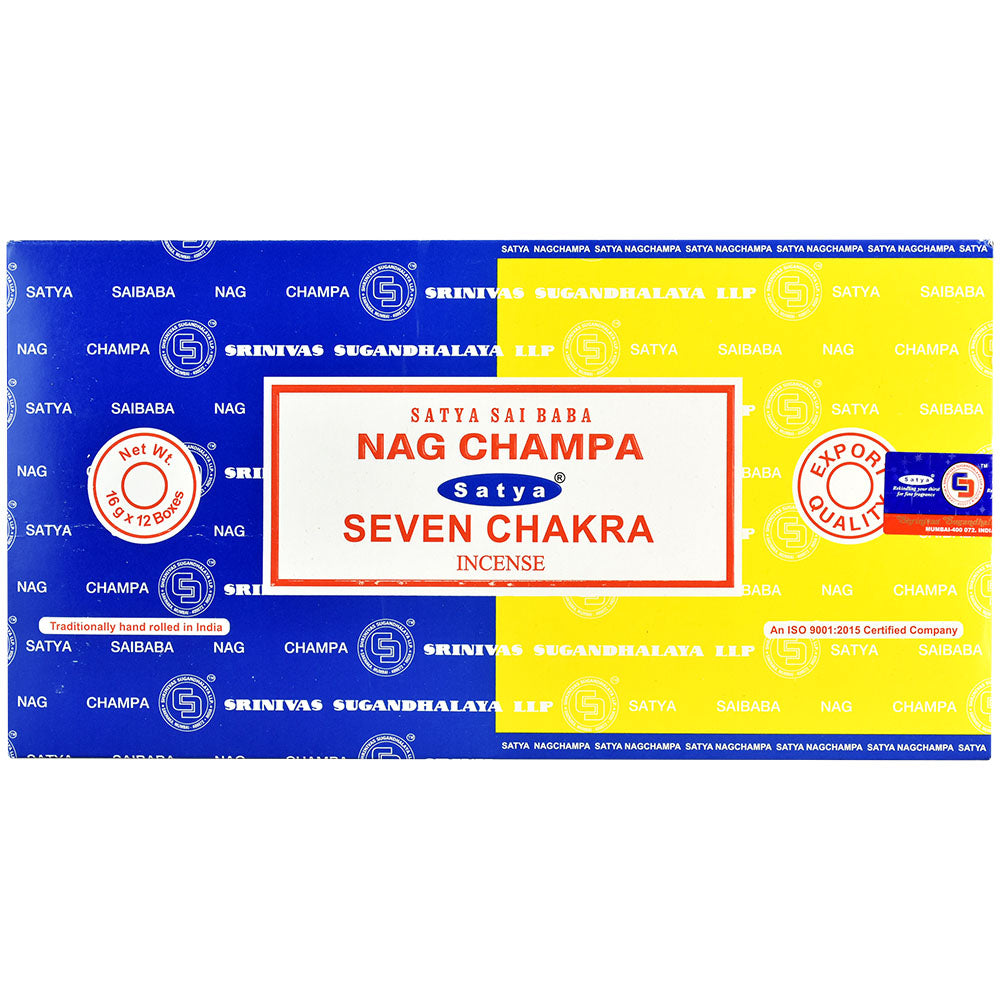 Satya Incense Nag Champa Combo Pack – 16g  12PC –