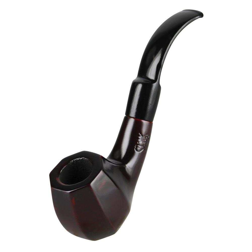 Pulsar Shire Pipes Bent Octagon Brandy Cherry Wood – 5.5