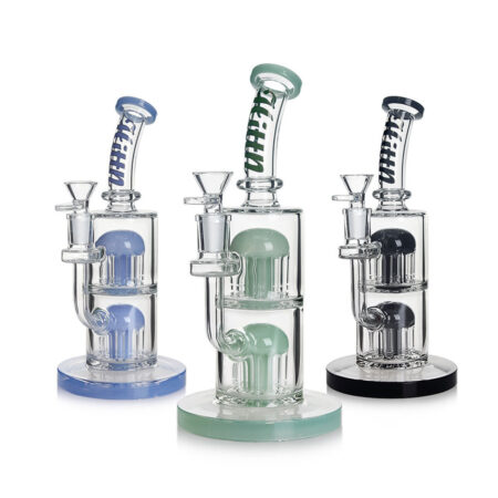 HITTN DOUBLE 8-ARM TREE PERC BONG