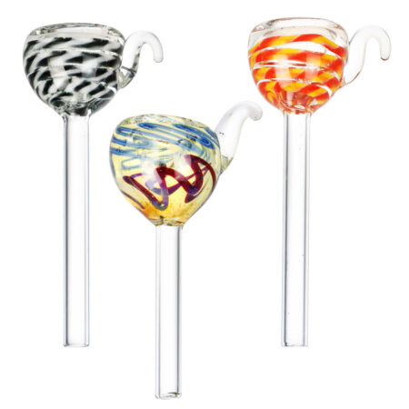 Glass Slide W/ Twisted Design – 9mm / Colors Vary