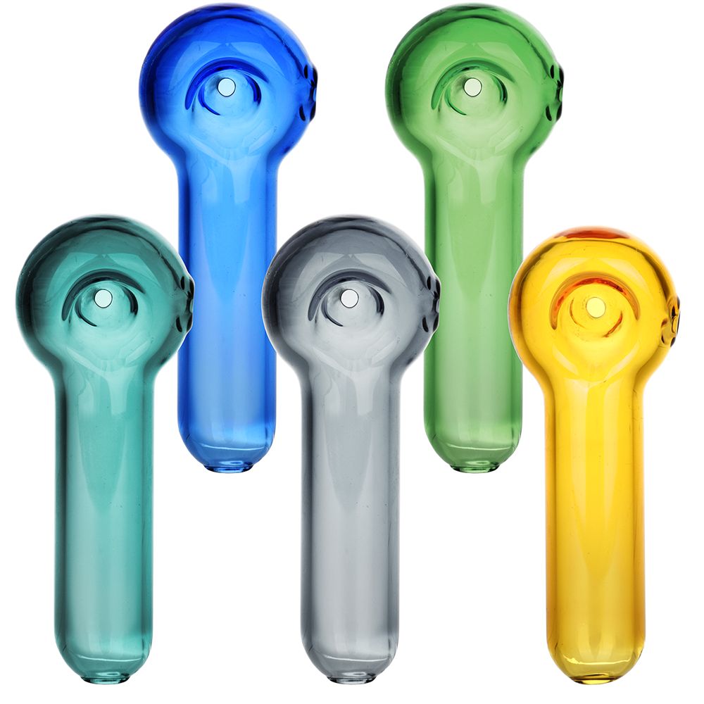 Bright Bubble Glass Spoon Pipe – 3.25″ / 5ct