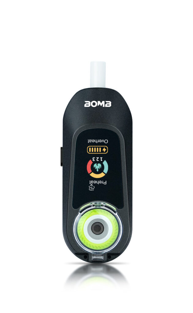 New Bomb × VapX Magic Bean Mobile Concentrate Vaporizer- Onyx Black