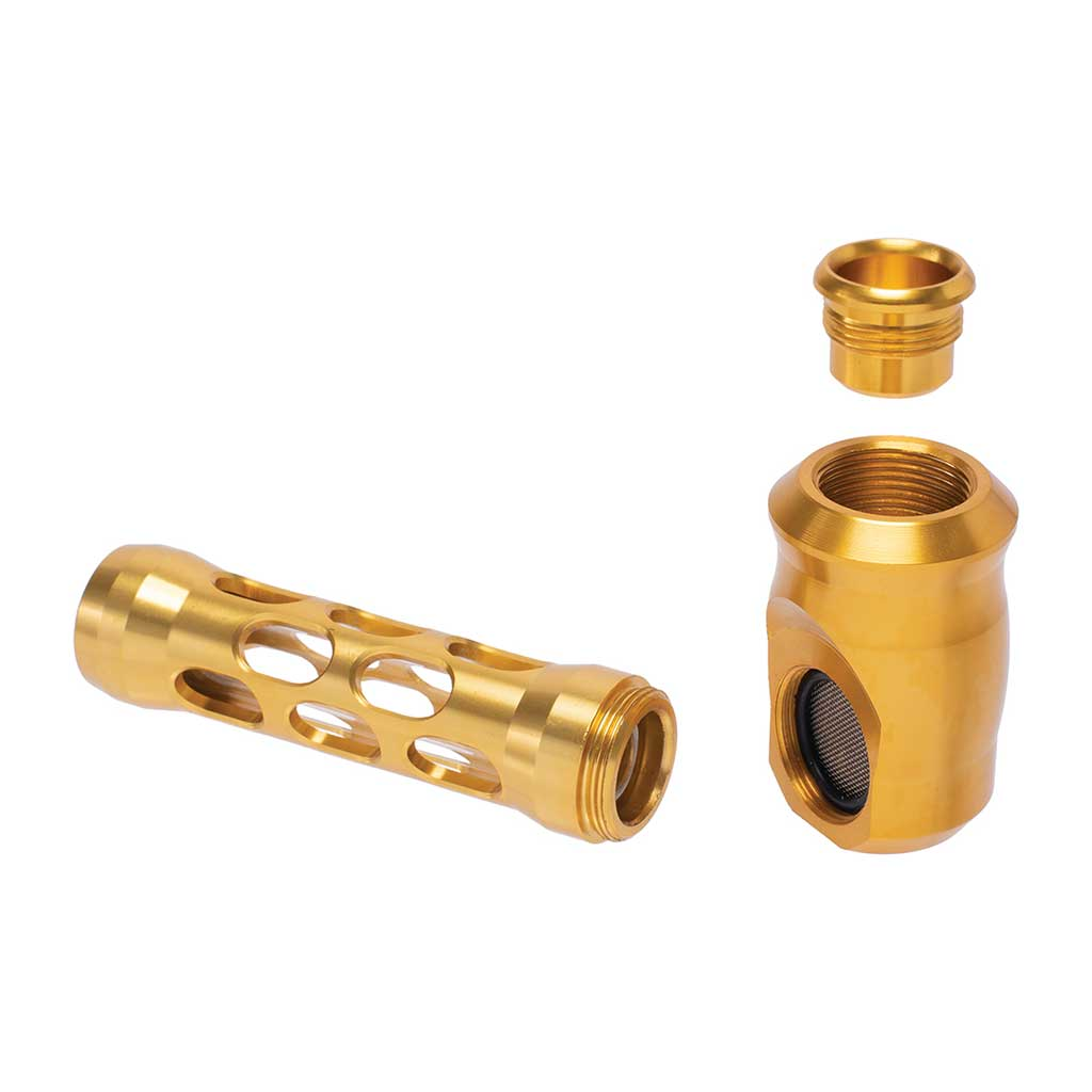 ALUMINUM GLASS PERFORATED HAND PIPE - Image 3