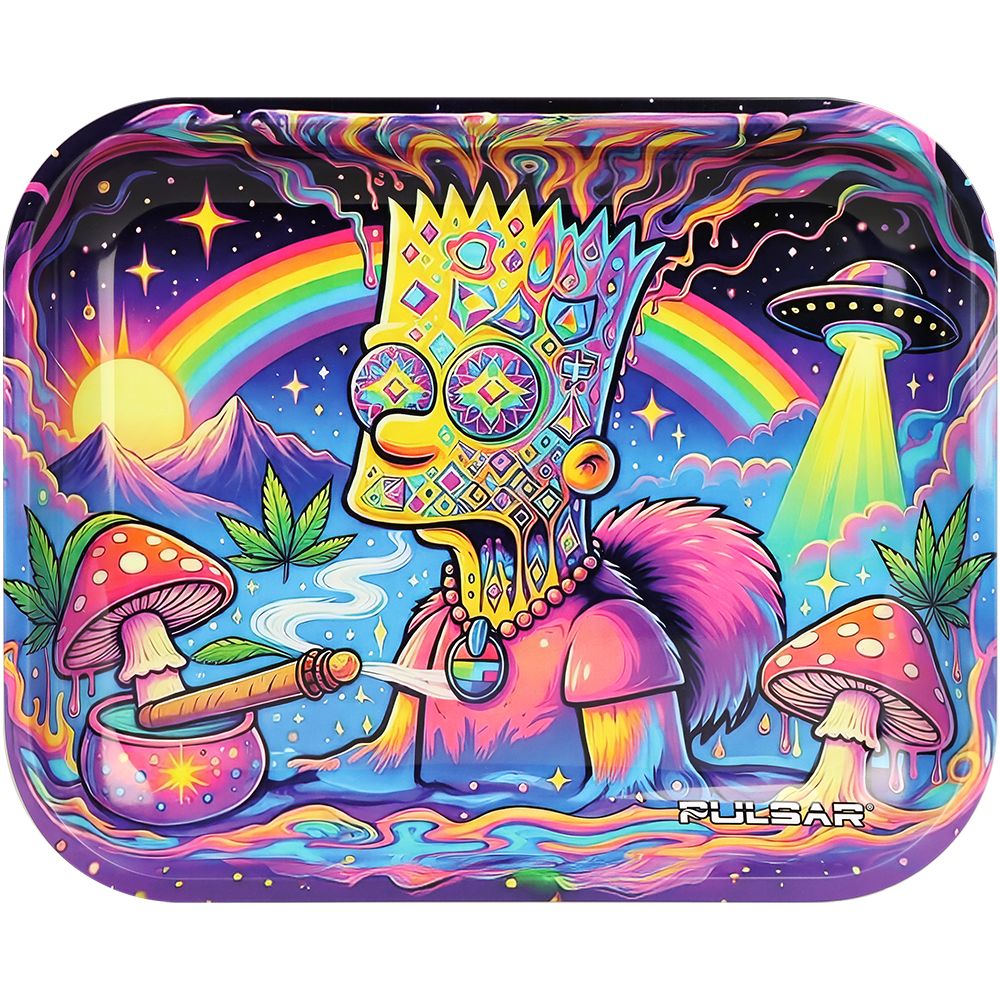 Pulsar Metal Rolling Tray – Bent Bartholomew / 13″x 11″