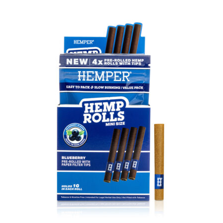 Pre-Rolled Mini Size Paper Tip Hemp Rolls | 4PK