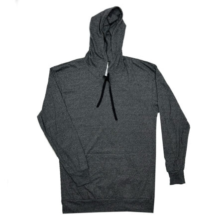 Charcoal Hooded Long Sleeve Tee - 6 Pack