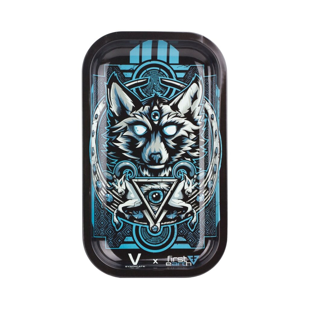 First Earth Wolf Metal Rollin’ Tray