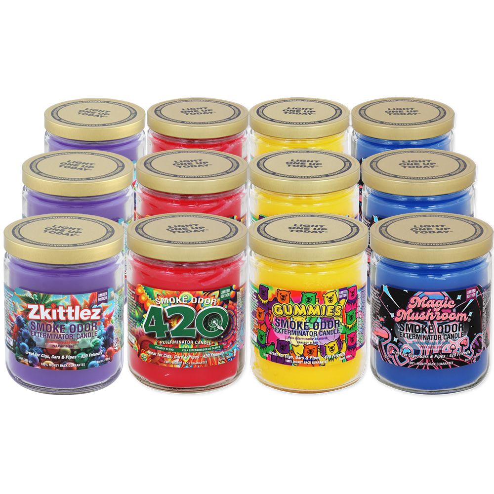 12CT BOX – Smoke Odor Exterminator Candles – Ultimate 420 Assortment 2025 / 13oz