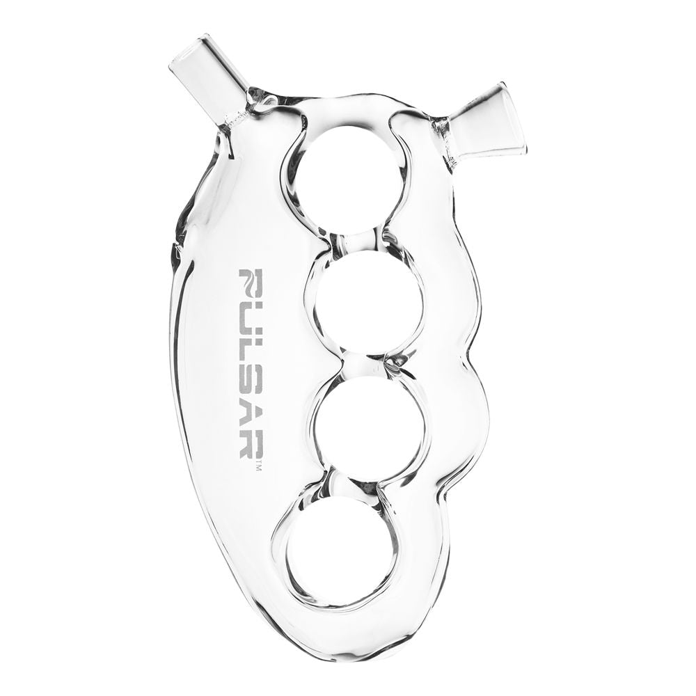 Pulsar Knuckle Bubbler Glass Cone Holder – 5.5″ / Clear
