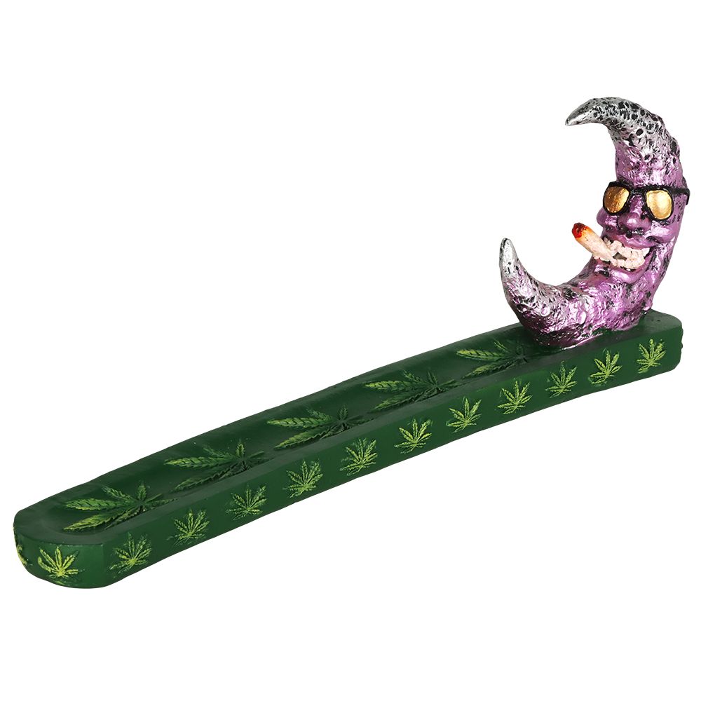 Cool Stoner Moon Polyresin Incense Burner – 11.2″