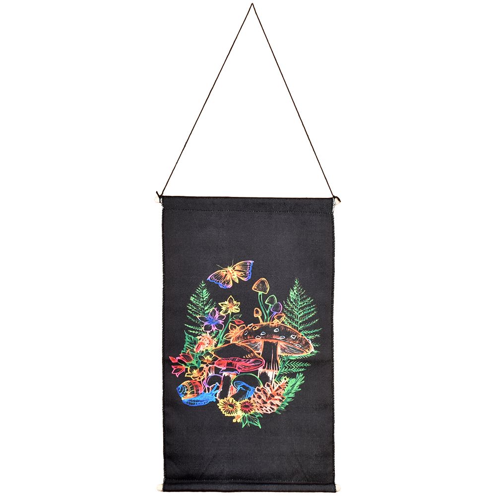 Threadheads Cosmic Mushroom Wall Hanging – 18″ x 11″