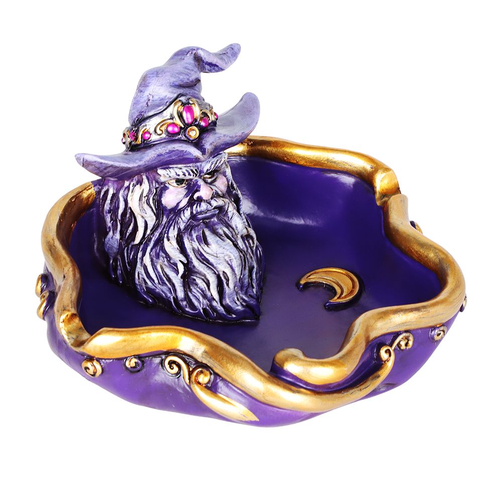 Moon Wizard Polyresin Ashtray – 5″ x 4.8″