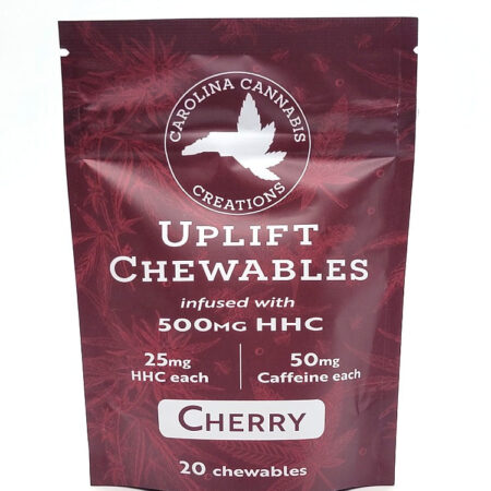 Uplift Chewables | HHC+Caffeine | Cherry 20ct bag