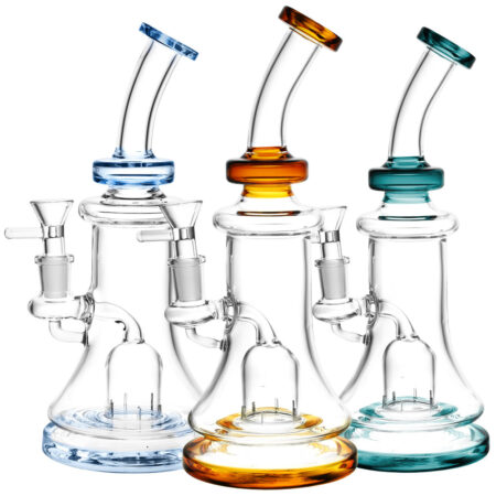 Thunder Dome Perc Bell Water Pipe - 9"/14mm F/Colors Vary