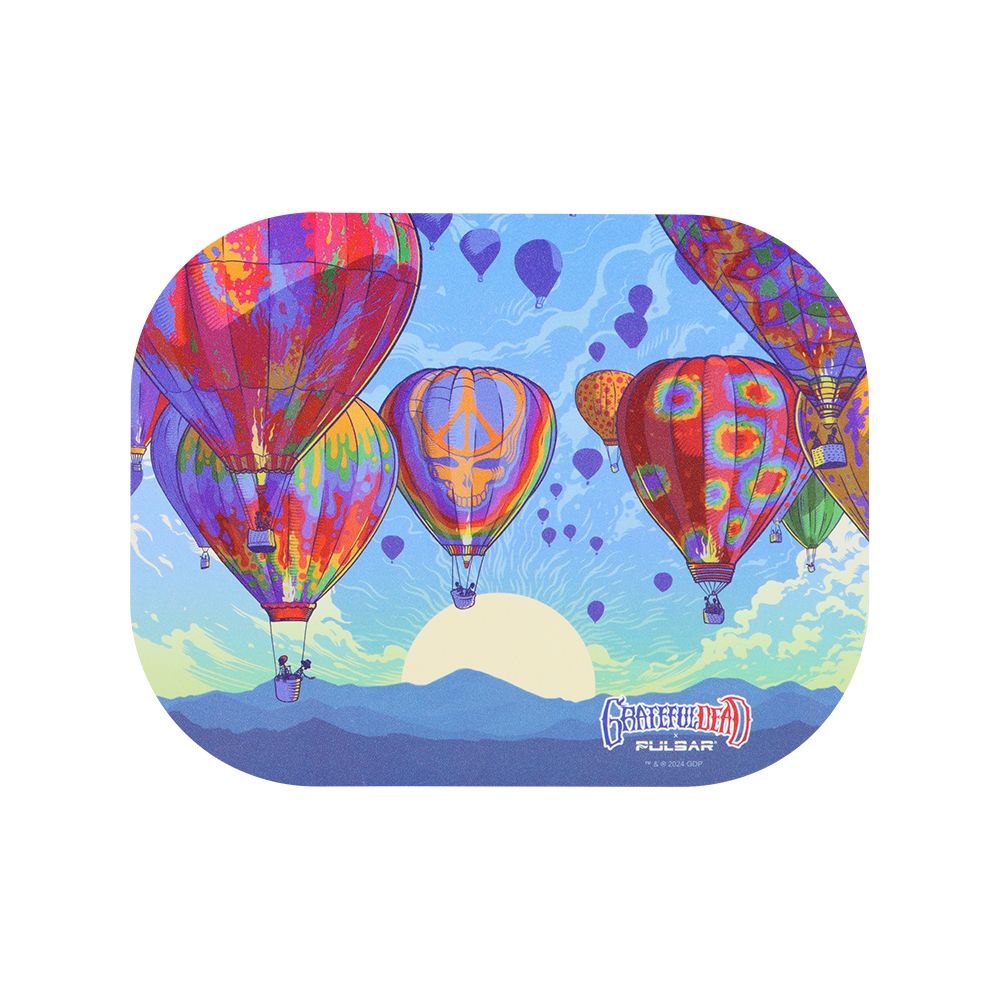 Grateful Dead x Pulsar Mini Magnetic Rolling Tray Lid – Hot Air / 7″x5.5″