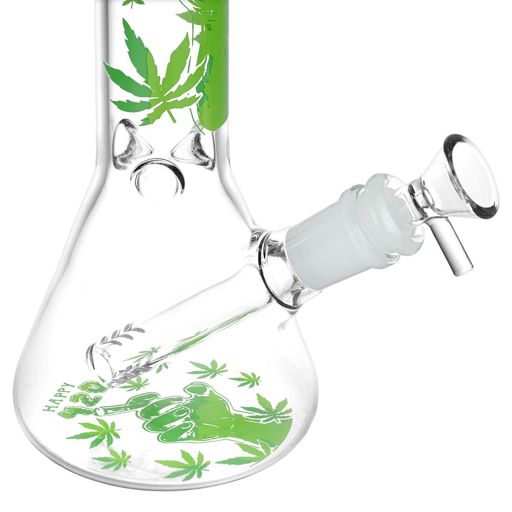 420 Party Beaker Glass Water Pipe - 10" / 14mm F - Image 2