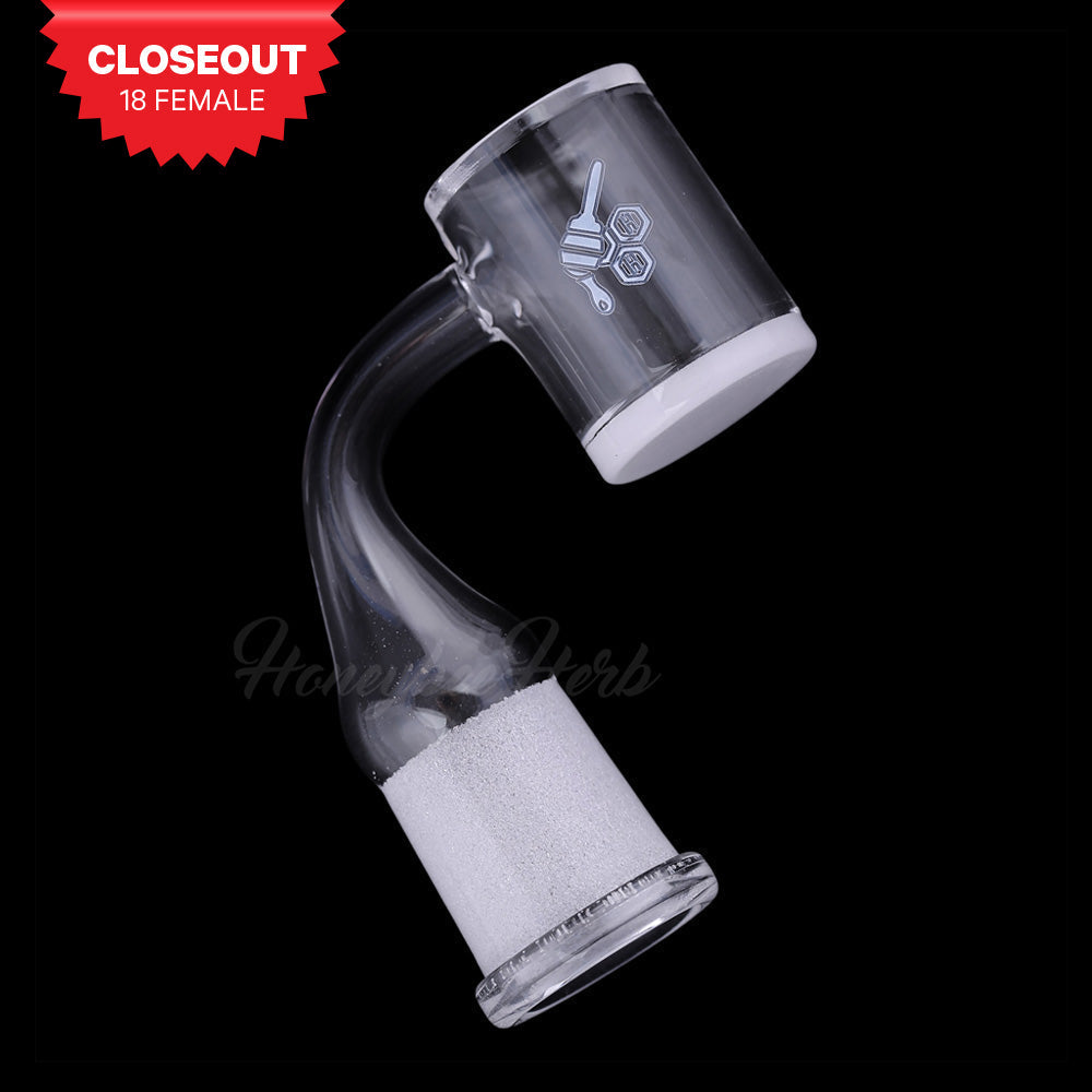 HONEY & MILK BEVEL QUARTZ BANGER – 90° DEGREE | YL-CLOSEOUT