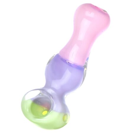 Pastel Color Block Glass Spoon Pipe