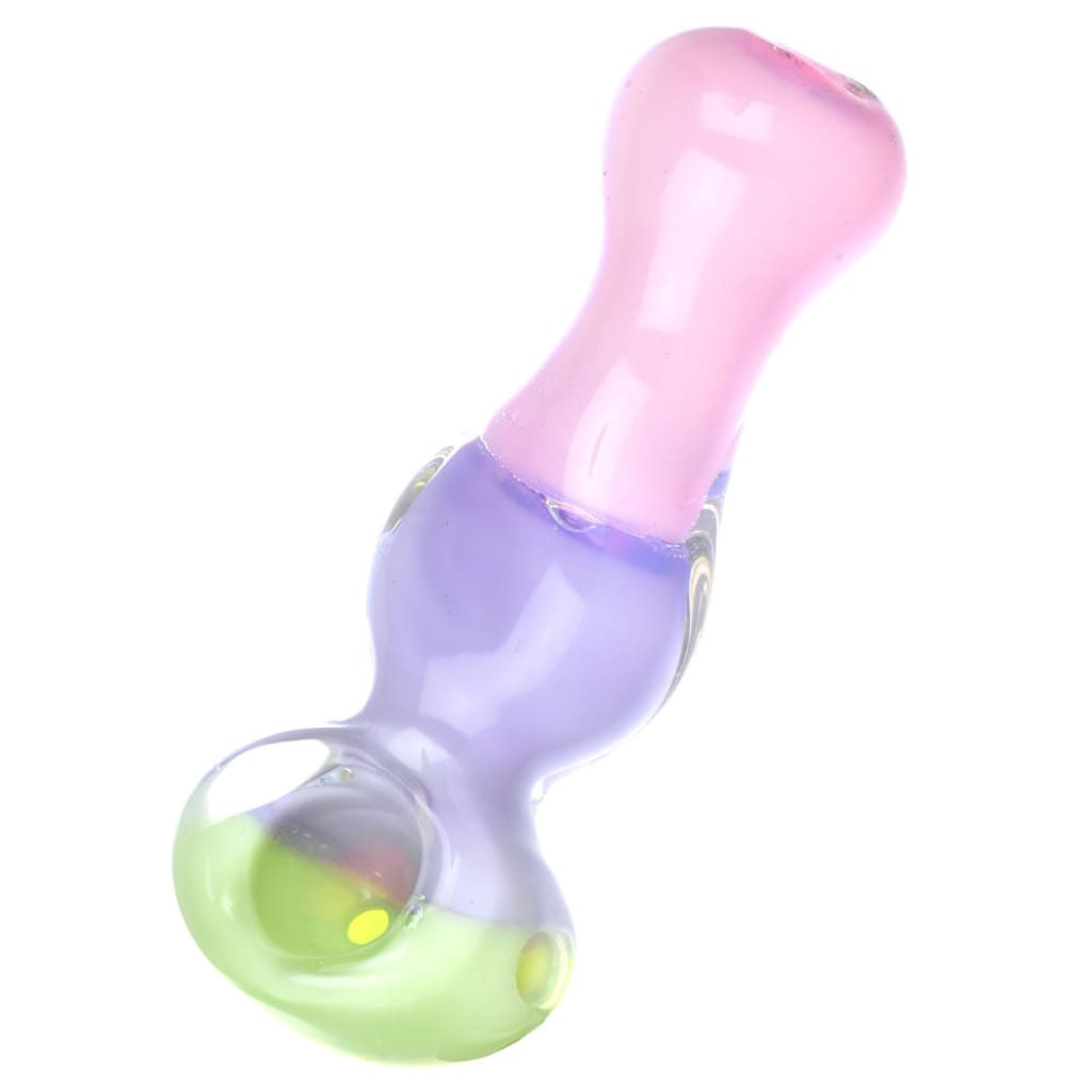 Pastel Color Block Glass Spoon Pipe