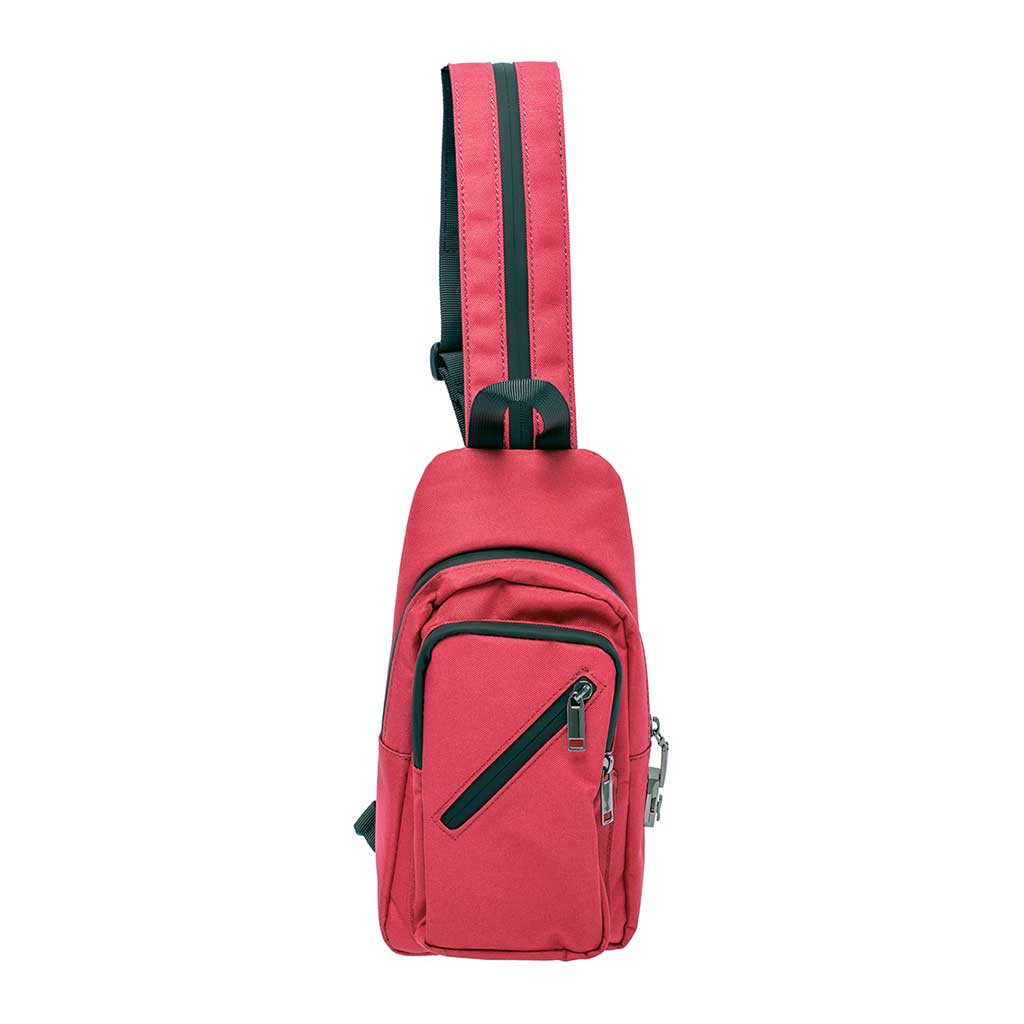 12In X 6in X 2in Smellproof Sling Bag - Wine Red - Image 2