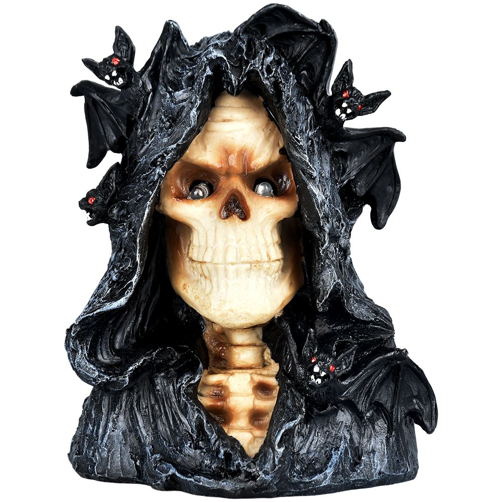 Grim Reaper & Friends Statue with LED Color Changing Eyes – 6.5″