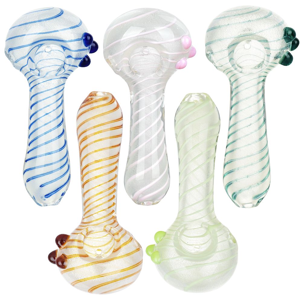 Lovely And Luminous Glow In The Dark Glass Spoon Pipe – 5″ / Colors Vary