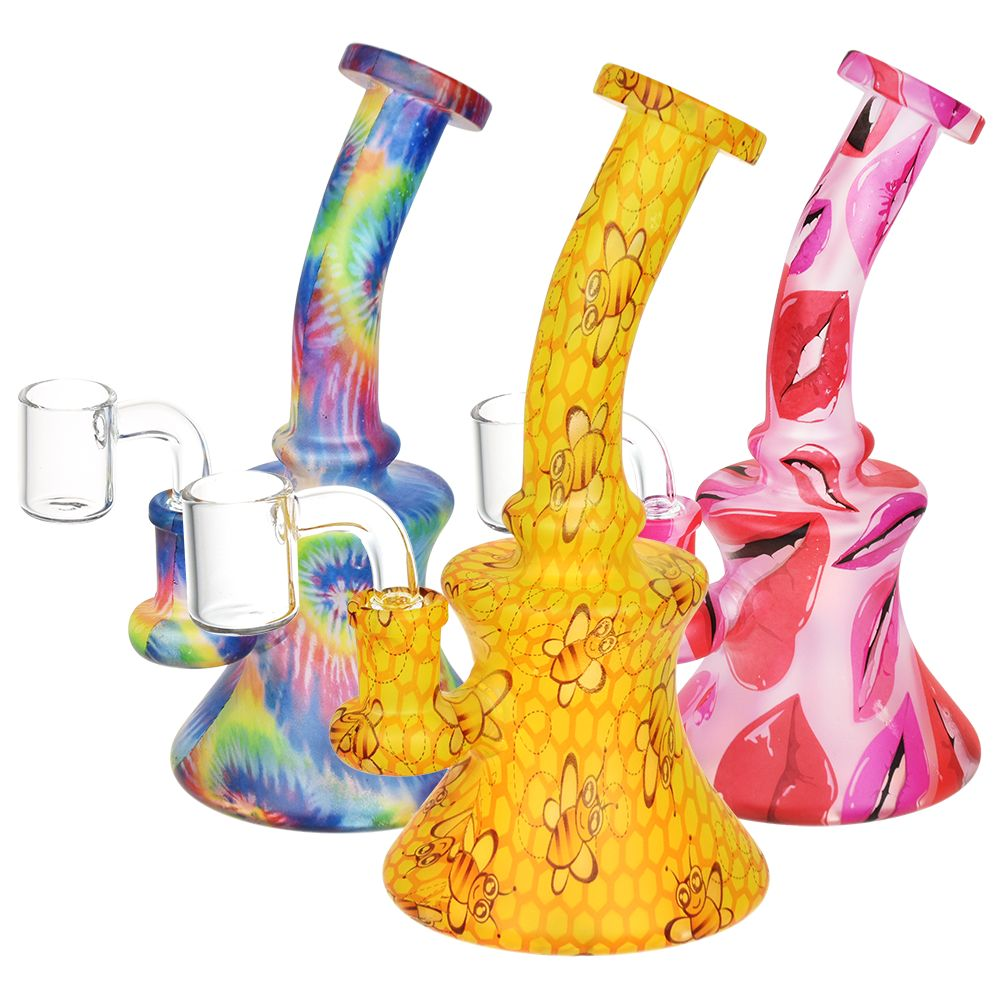 Bohemian Blend Bell Glass Dab Rig – 6.75″ / 14mm F