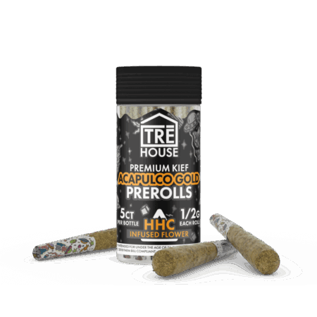 Preroll - Acapulco Gold - HHC Infused Flower - 5ct - (8 Pack)