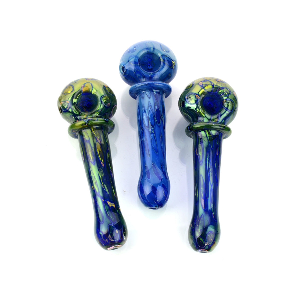 24k Gold Double Tube Rim Spoon Hand Pipe