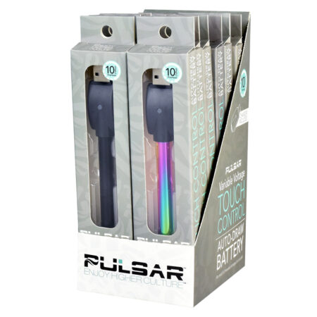 Pulsar VV Auto-Draw Battery & Charger- 280mAh/Asst - 12PC DISP