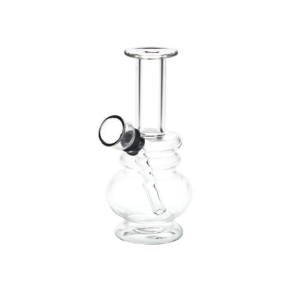 Small But Stout Bubble Rings Glass Water Pipe – 4.75″ / Clear