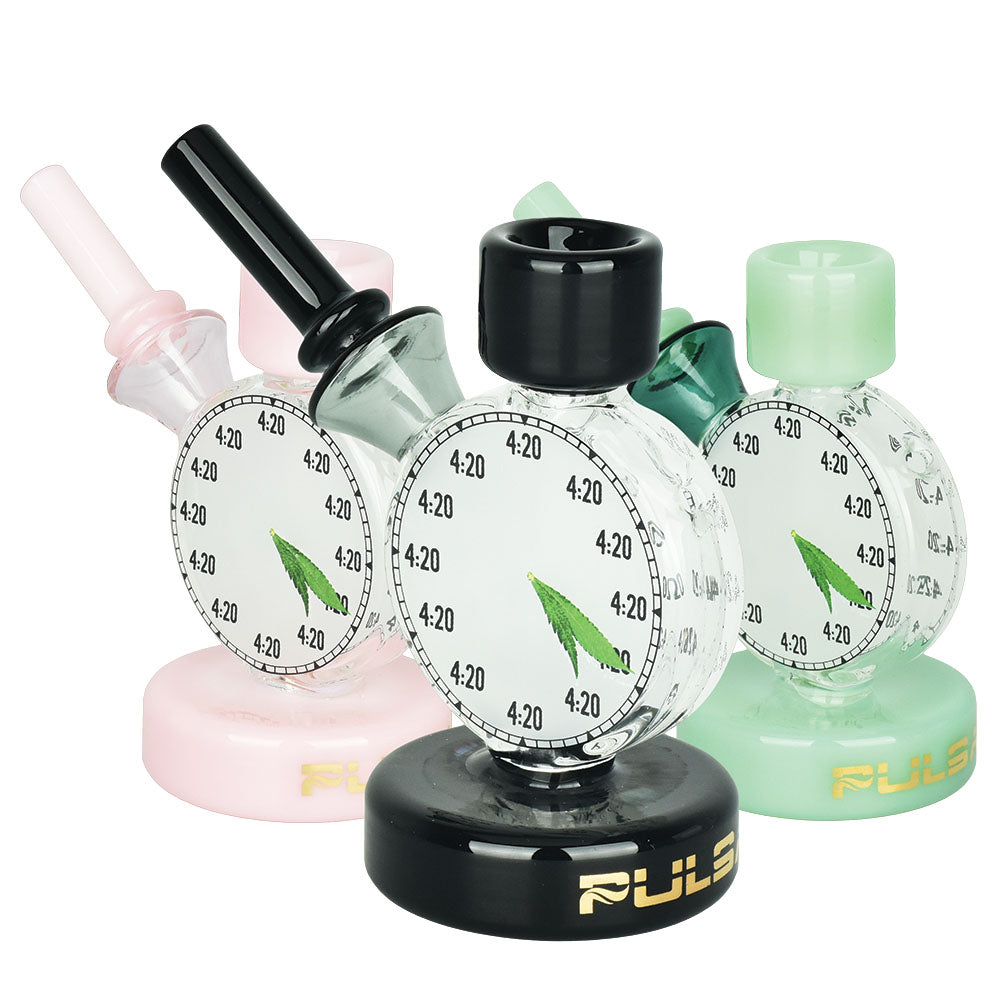 Pulsar 4:20 Time Piece Bubbler Pipe – 4.5″