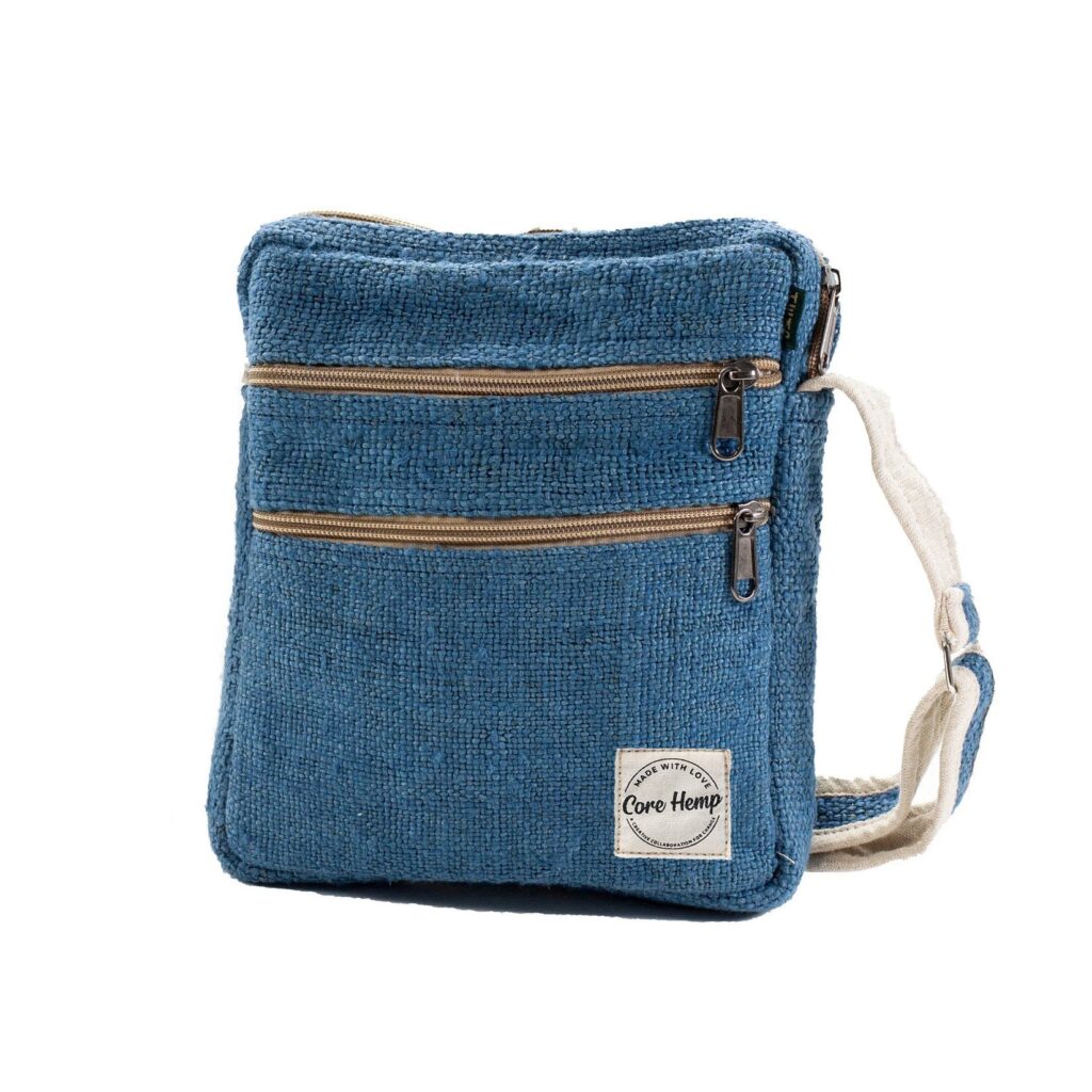 Core Hemp Multi Pocket Crossbody Purse – Himal Blue
