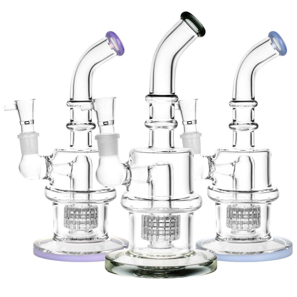 Matrix Shower Perc Water Pipe – 10.5″ / 19mm F / Colors Vary